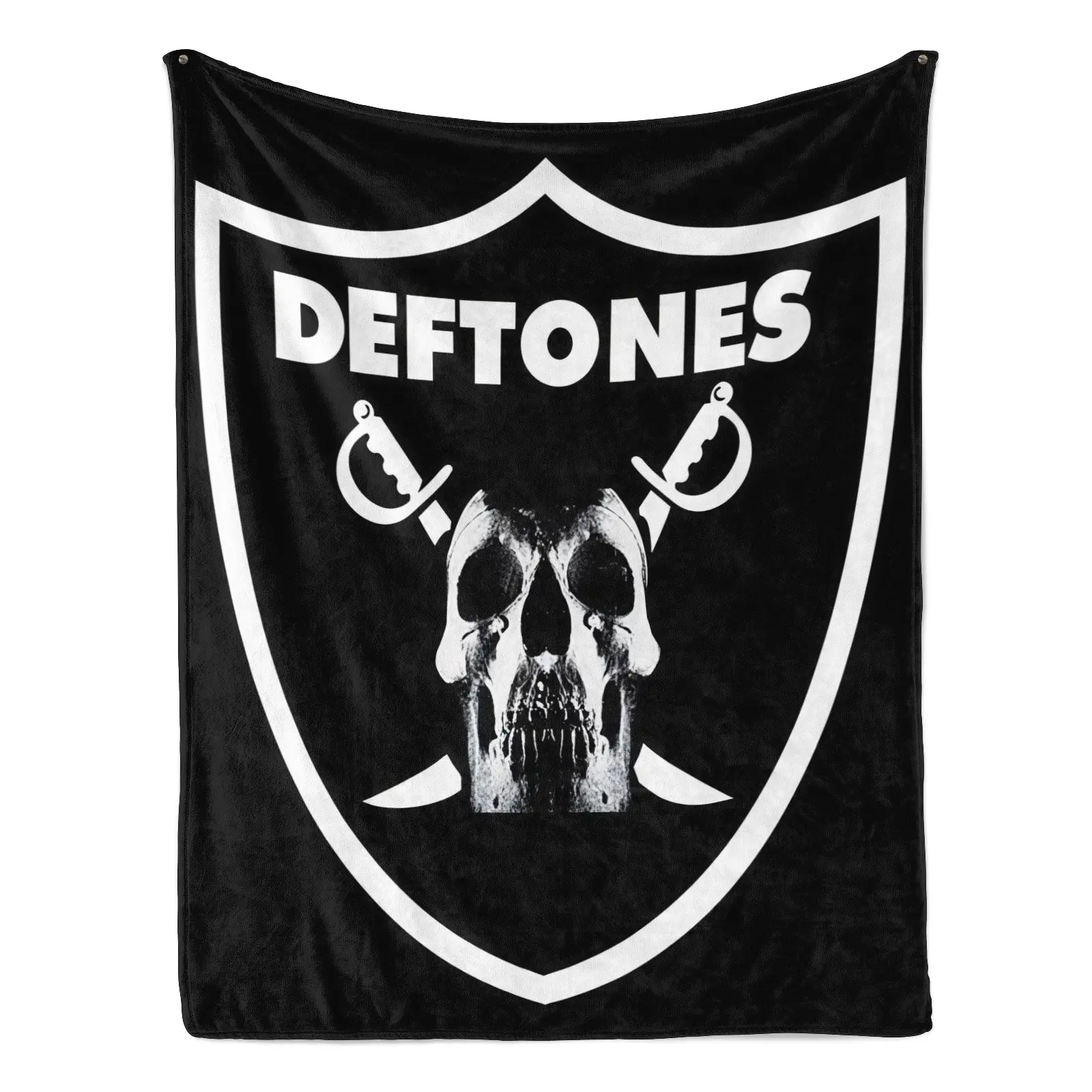 Deftones Skull Blanket Soft Plush Fleece Throw for Couch Bed Sofa Gaming Room Cozy Warm Lightweight Music Fan Blanket Bedroom Decor Gift for Rock Metal Alternative Band Lovers