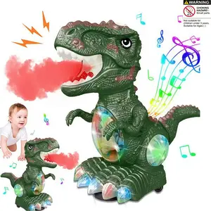 Electric Dinosaur Toy, Roaring Music and LED Lights, Spray Mist T-Rex, Perfect Gift for Kids Aged 3+, Educational Playtoy