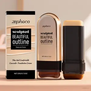 Natural Beige Concealer Foundation Stick 20g - Daily Moisturizing Lightweight Breathable, Natural Flawless Finish, Brightens Complexion, Gentle Long-Lasting Makeup for All Skin Types