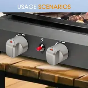 Gas Stove Knob, Heat Resistant Gas Stove Knob Replacement, Universal Kitchen Appliance Parts for Home & Restaurant