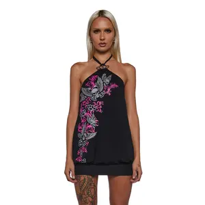 Ciska Brass Knuckle Bubble Mini Dress