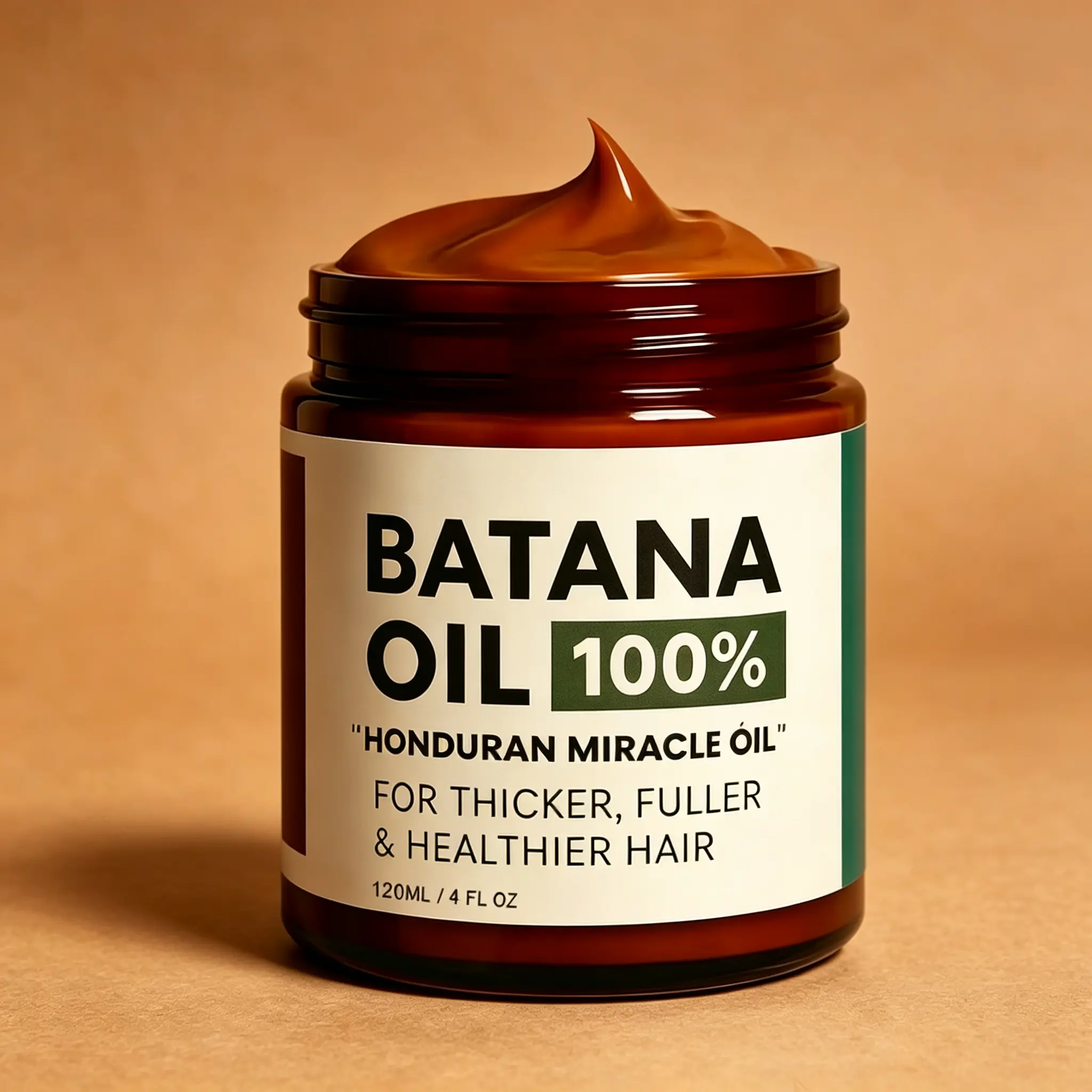 Natural Batana Hair Oil 120ml – Repairs Dry, Damaged Hair & Promotes Healthier Strands – 100% Pure