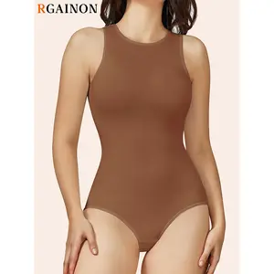 Women's Bodysuit Shapewear for Abdomen Control Seamless Sleeveless Vest Body Sculptor