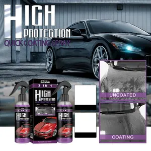 3-in-1 nano car coating spray-Nano Spray Coating, Ceramic Coating for Cars Superior Water Beading & Long-Lasting Car Paint Polishing Car Paint Waxing Car Scratch Remover Car Scratch Repair Car Wax