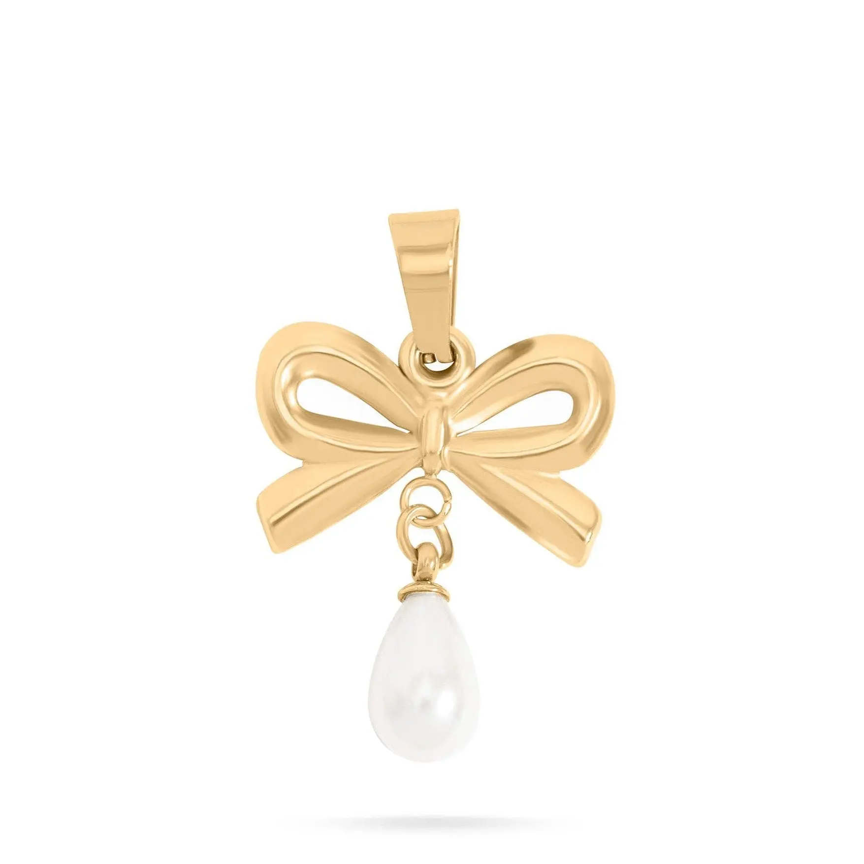 Freshwater Pearl Bow Charm - C192
