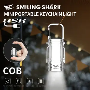 Mini LED Keychain Flashlight, C-Type Rechargeable, Waterproof Portable, Outdoor Hiking, Night Lighting, Emergency Rescue, Ultra Compact 9.5cm, USB Rechargeable Flashlight