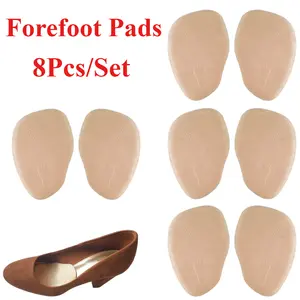 4 Pairs High Heel Cushion Inserts Pads Set,Suede Ball of Foot Forefoot Metatarsal Anti Slip Shoe Insoles for Women Ladyies,Christmas Party Gifts,Hand Tools Kits