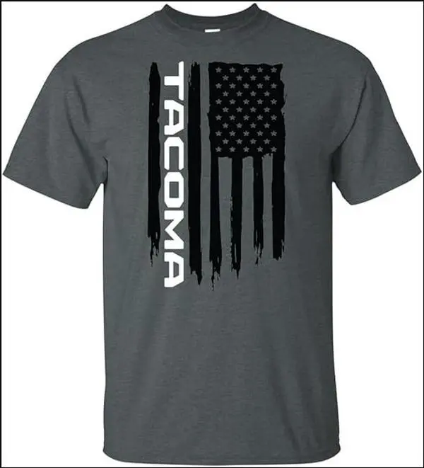 Graphic Tee, Tacoma American Flag Basic Top Tshirt Sweatshirt Hoodie