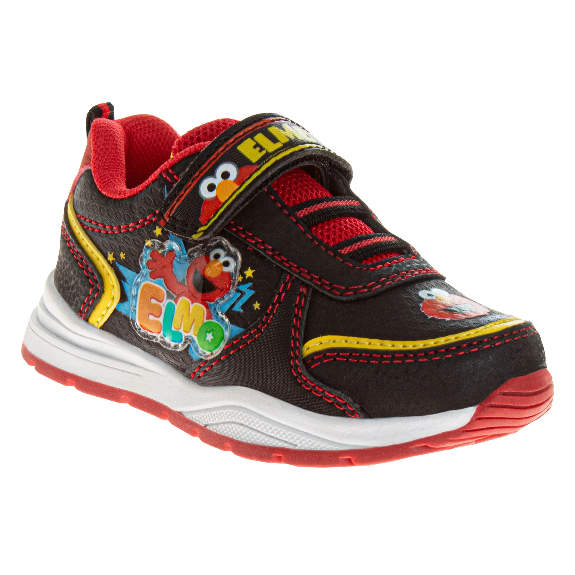 Josmo Children's Sesame Street Elmo Casual Rubber Trainers, Synthetic Material, Velcro Hook-and-Loop Closure, Size 5 for Toddlers (Boys & Girls), Playtime Wear