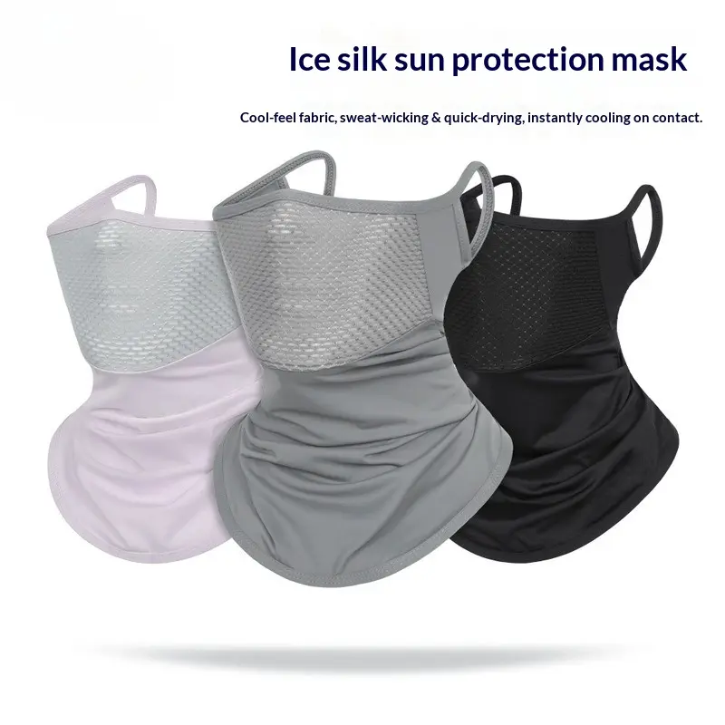 Unisex Cooling Neck Gaiter (with Ear Loops) | Lightweight Headband | Golf Sports Face Mask | UV-Protection Neck & Face Cover | Neck Warmer | Cycling & Hiking Sun Mask | Sun Protection Face Mask for Cycling and Fishing