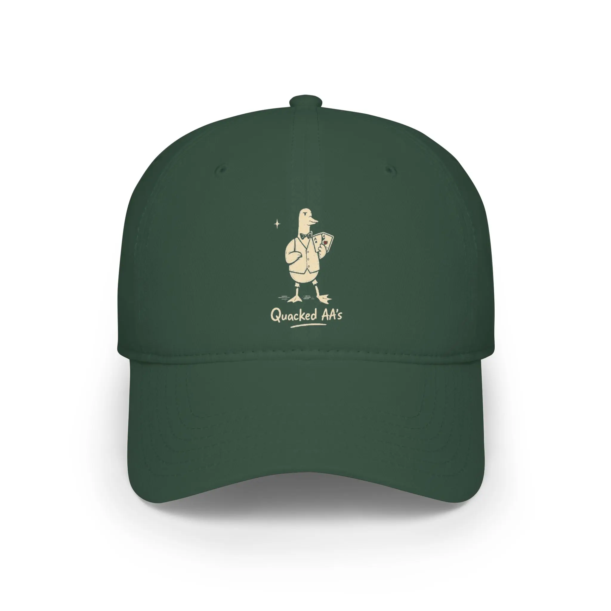 Men's/Women's Quacked AA's Duck Cartoon Baseball Hat | Playing Cards Design Duck Poker Dealer