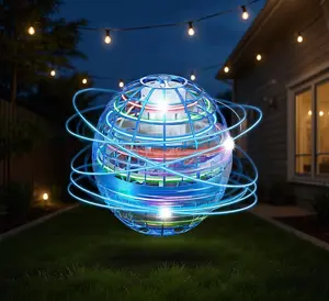 Galaxy Anti-Gravity Hover Orb Boomerang Ball LED Fly Spinners for All Ages, Fun Indoor Outdoor Toys for 6-12 Year Olds & Teens, Safe Sturdy Parent-Child Flying Ball, Entertainment Game Props, Party Toys & Ideal Family Gift Choices
