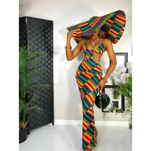 Hadasah Long Dress (Stretchy African Print)