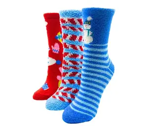 Hallmark Set of 3 Holiday Cozy Mid-Crew Socks