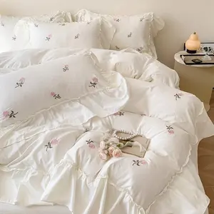 Coquette Ruffled Flower Bed Set