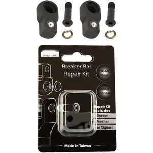 3/8" Breaker Bar Replacement  Kit (2 PACK)-  Washer-Tension Drive - Stays at Any Angle, No Flopping - CR-MO Breaker Bar Maintenance Pack with Drive Squares & Screws