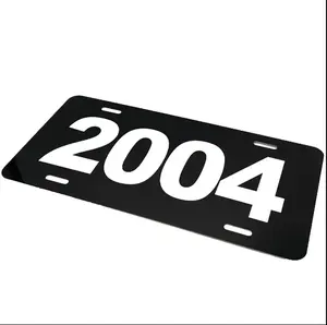 Custom Year License Plate, Personalized Aluminum Vanity Plate,  Any Year Available, Custom Car Tag