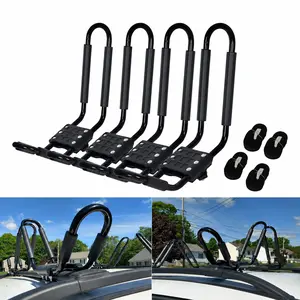 2 pairs Canoe Boat Kayak Roof Rack Car SUV Truck Top Mount Carrier J Cross Bar