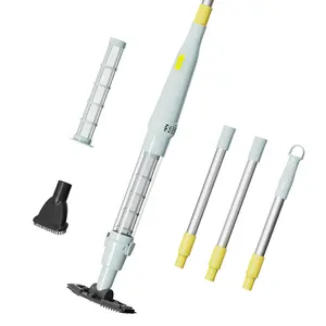 Cordless Pool Vacuum for Above Ground swimming Pool & Hot Tub, 90-Min Runtime Handheld Pool Vacuum with Powerful Suction, Rechargeable Spa Vacuum Cleaner for Sand, Leaves & Debris