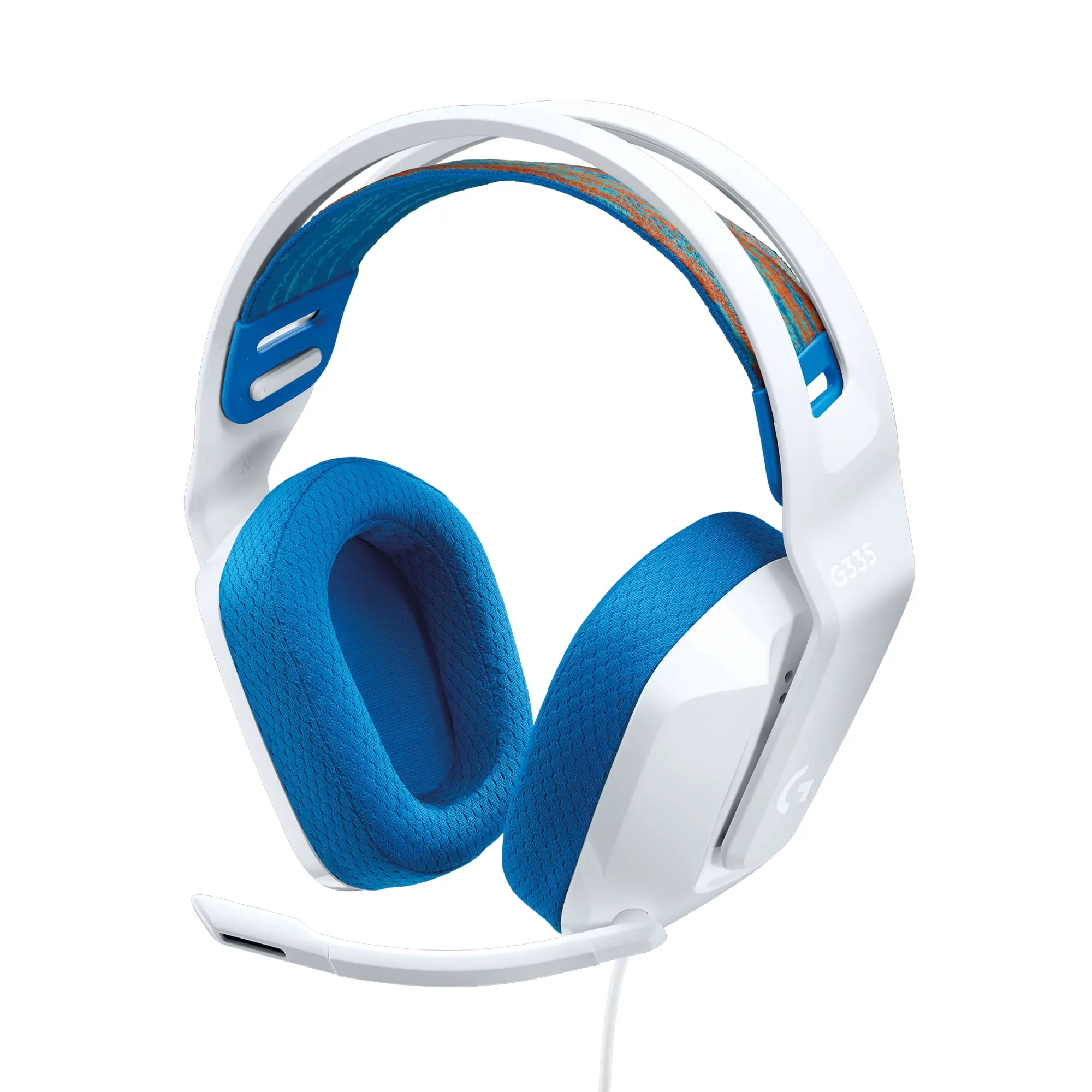 Logitech Core G335 Wired Gaming Headset with Cable - White, Compatible for PC/Console Gamers (981-001017)