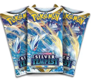 Pokemon TCG: Sword and Shield - Silver Tempest Booster Pack Booster Pack - 10 Cards with 1 Basic Energy or 1 VSTAR Marker
