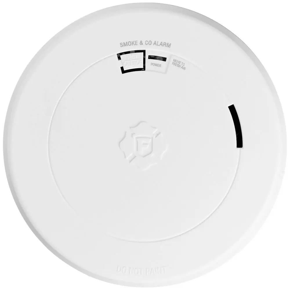 First Alert SMCO210 DC Slim 2-in-1 Alarm Combo with Clam Tray - Smoke & Carbon Monoxide Detector, Fire Alarm, 10-Year Sealed Built-In Lithium Battery, Early Warning, Easy to Install, White