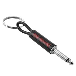 Ozzy Red Logo Guitar Plug Keychain