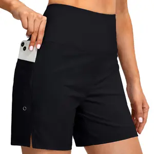 G Gradual Women's 5" High Waisted Swim Board Shorts with Phone Pockets UPF 50+ Quick Dry Beach Shorts for Women with Liner Versatile Breathable Swimming Trunks Activewear