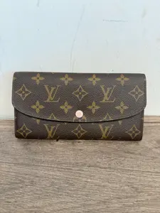 Pre-owned Louis Vuitton Leather Mini Bags Preloved LV monogram wallet J500#