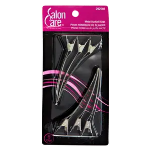 Salon Care Metal Duckbill Clips