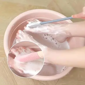 Foot Toe Seam Cleaner Soft Brush Exfoliating Dead Skin Callus Remover Foot Scrubber Pedicure Tool, Foot Care Essentials