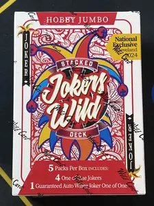 Wild Card Stacked Deck Football Jokers Wild Hobby Jumbo Box