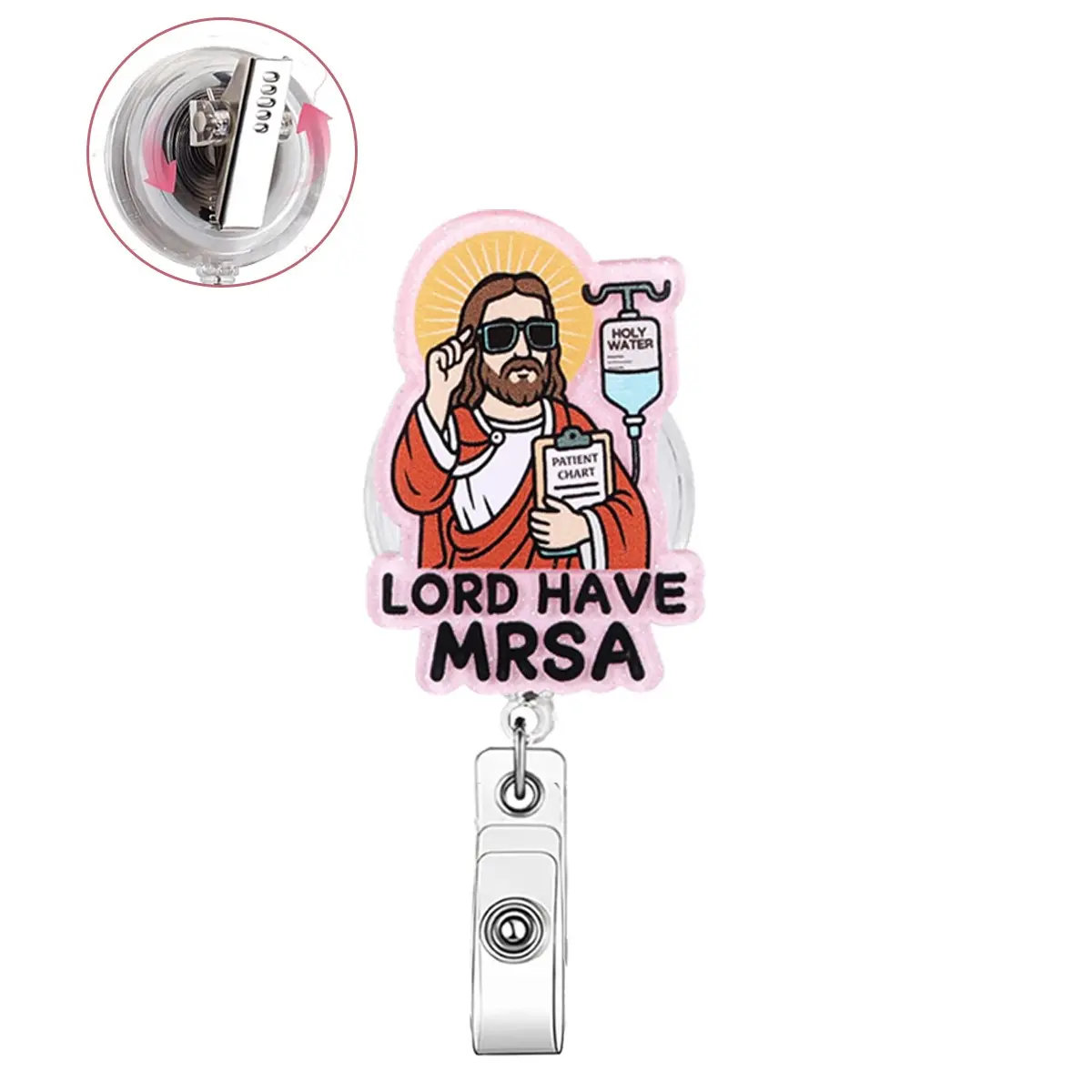 Fun Nurse Badge Roll, Cute Retractable ID Medical Badge Set, Pediatric Work Badge Partner, Nurse Gift, Rn Lpn Cna Ma Bsn Care Students Teachers Doctors Nurses, Nursing Badge Reel, ID Badge Reel, Medical Badge Holder