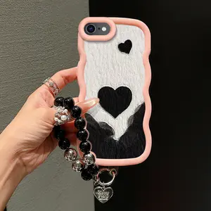1 Piece 16E Eternal Love Fashion Ready Flexible For iPhone 16E Case Cover With Anti-Scratch And Lanyard