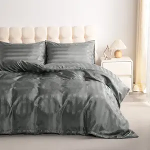 3 Pcs Satin Duvet Cover Set, Italian Style Luxuriously Silky, Breathable Bedding Sets, Include 1 Duvet Cover & 2 Pillowcases,Soft & Cozy Room Decor,All Seasons,Comfy Bed Sets