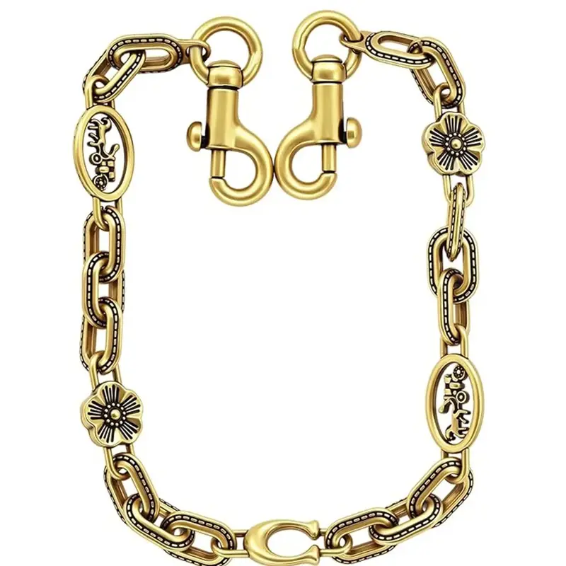 Chain Charm for Handbag, Purse Wallet &Pants Chain Jean Chains, Vintage Bag Strap Chains Extender, Classic Chain