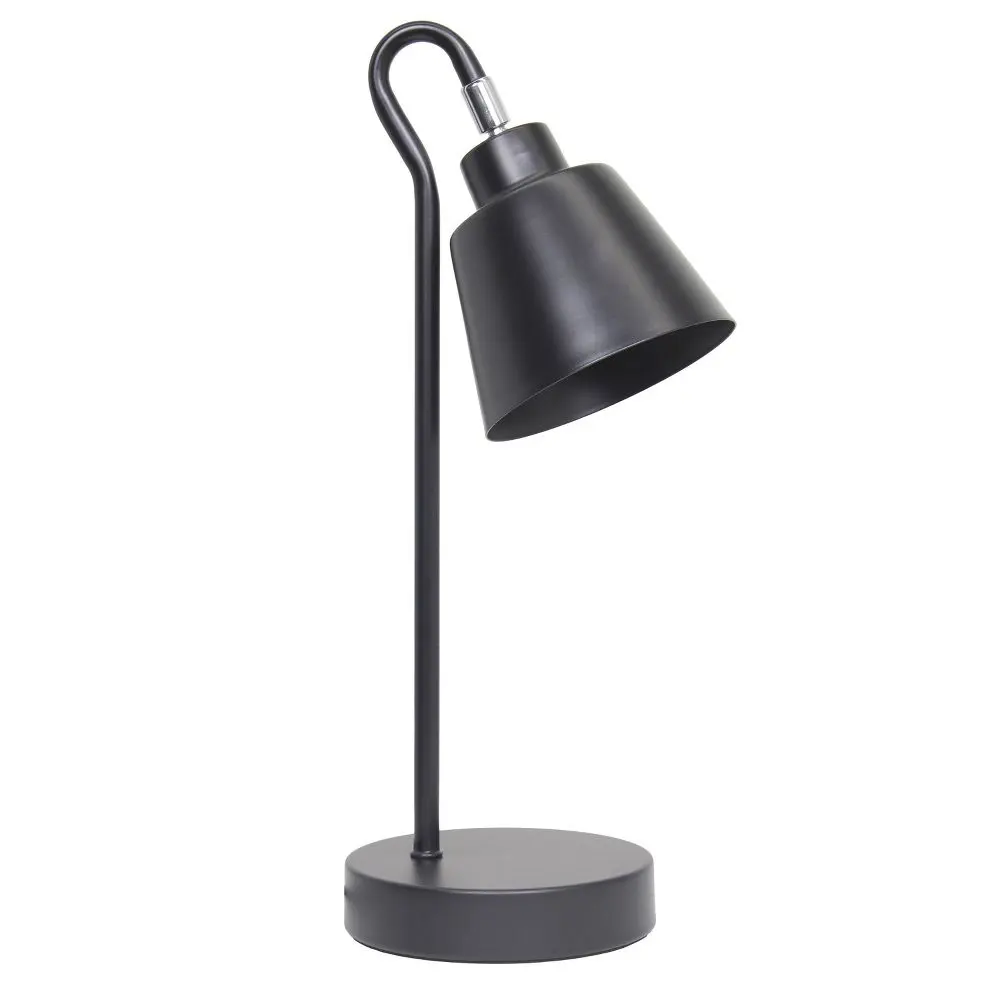 Simple Designs Sleek Essentials Metal Looped Desk Lamp Black Simple Designs Sleek Essentials Metal Looped Desk Lamp Black