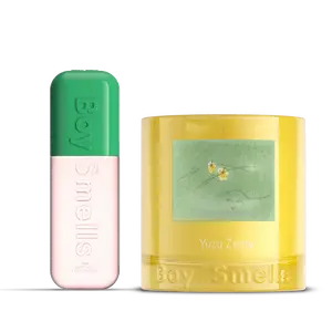 Citrus Snap Relax + Refresh Duo - 3oz Cuc Travel Mist + 8.5oz Yuzu Zesty Candle
