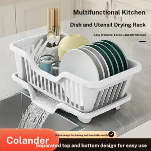 Thickened Bowl Rack with Drainage, Storage Rack for Kitchen Sink, Dish Rack, Chopstick Holder, Durable Design for Daily Use