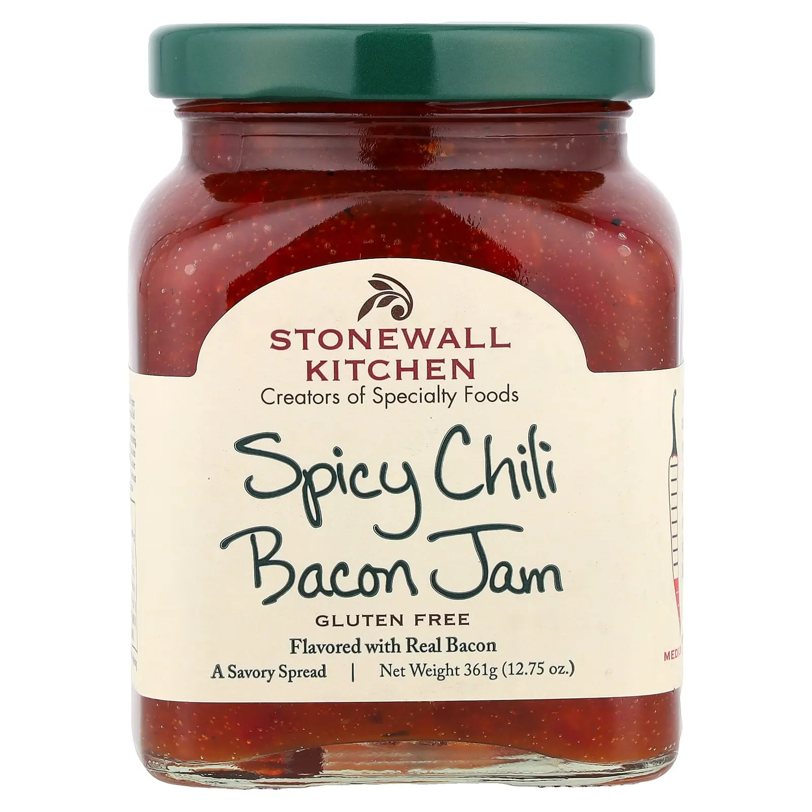 Stonewall Kitchen Spicy Chili Bacon Jam, Medium, 12.75 oz (361 g)