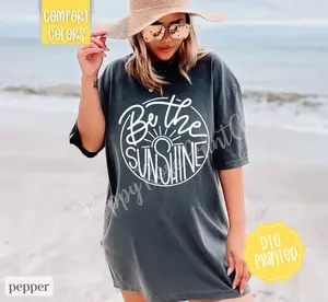 Be The Sunshine Shirt Comfort Colors, Summer Beach Tee, Swimsuit Cover Shirt
