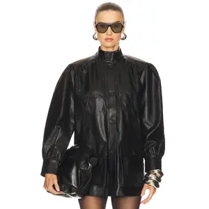 Bardot Clements Faux Leather Jacket in Black