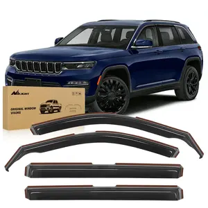 Nilight in Channel Rain Guards for Jeep Grand Cherokee L 2021 2022 2023 2024 Window Deflectors, Vent Window Visors-4PCS Car Vehicle Auto Accessories Truck dealsforyoudays