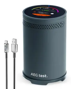 AEG TEST HOUND-3699 Pro Radon Detector Fast 10-Min Results Smart Touchscreen Real-Time Alarms 24/7 Home Safety Monitoring pCi/L Sensor Portable