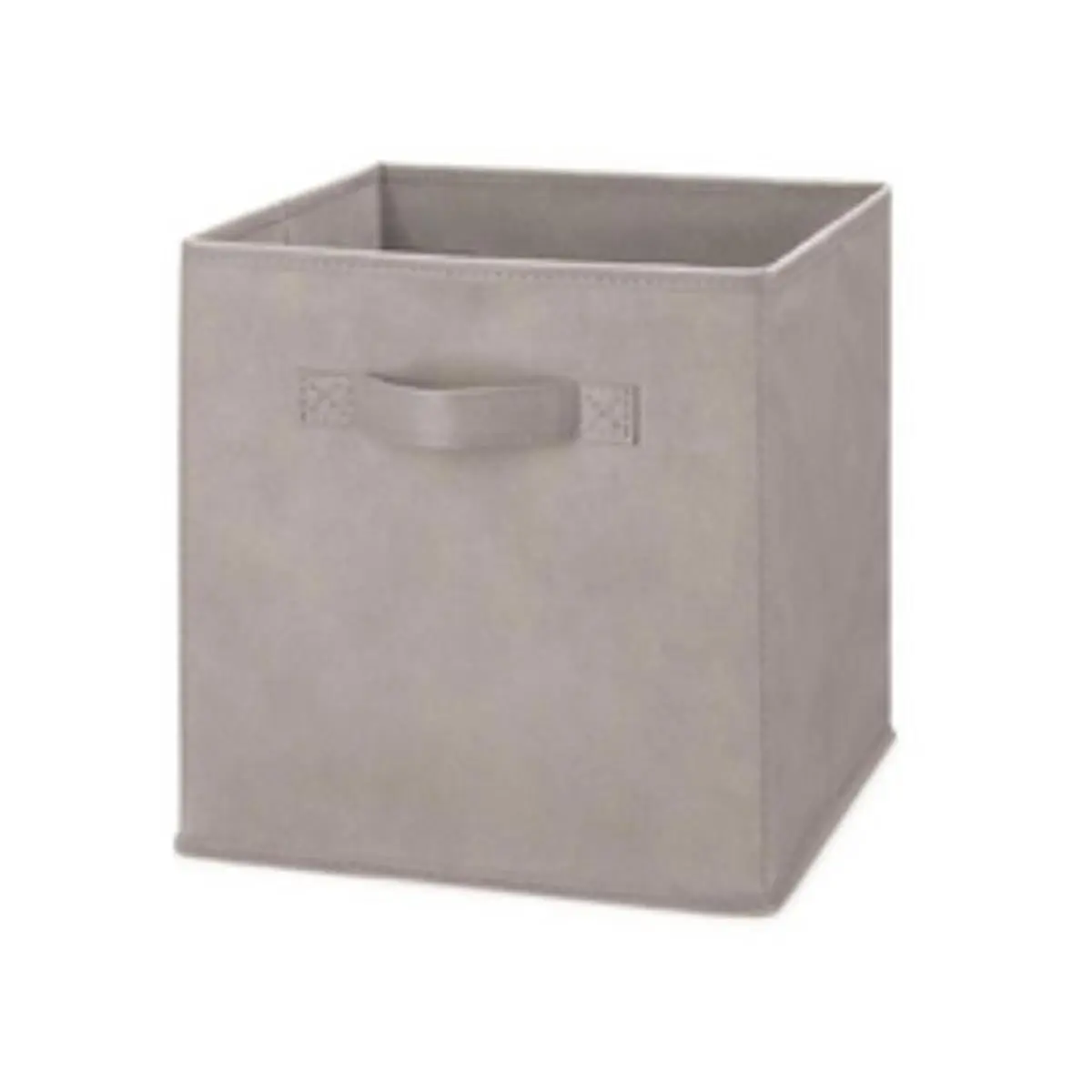 Whitmor Collapsible Cube Organizer Storage Drawer Units - Cotton-Poly Blend, 10.5x10.5x11", 1 lbs, Durable, Cutout Handles, Natural Latte Home Supplies Organizer