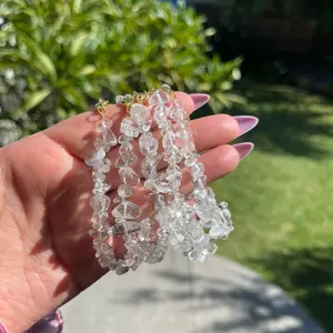 Minimalist Clear Quartz Bracelet for Everyday Wear