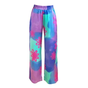 Pool Wide Leg Silk Pajama Pants