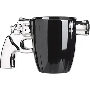 Novelty Ceramic Cool  Mug for Men, 12OZ Porcelain  Design Coffee Mug, Gifts for  Lovers