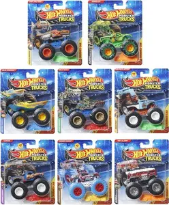 Hot Wheels Monster Trucks 1:64 8-Piece F Assortment  [COLLECTIBLES] Ships IN OWN Container , Toy Car, Assortment