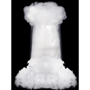 Fake Snow Decor Fiber Artificial Snow Cotton Fluffy Indoor Decoration for Winter Mantle Christmas Decoration(60 g)